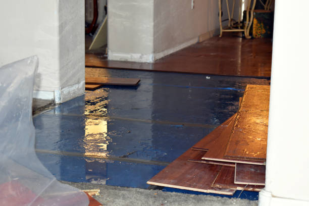 Professional Flood Damage Restoration technician working in New Vernon, NJ